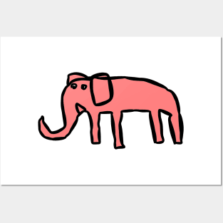 Pink Elephant Posters and Art